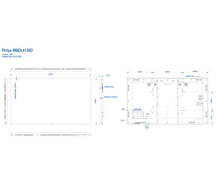 Signage Solutions D-Line Display Philips 98BDL4150D/00