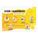 Autocollants de prévention Coronavirus N°1 (A5, Français)