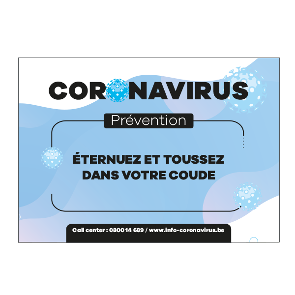 Autocollants de prévention Coronavirus N°5