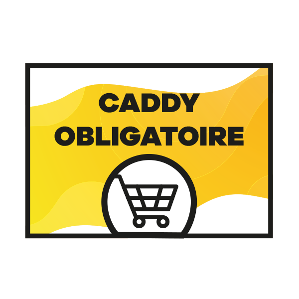 Autocollants &quot;Caddy obligatoire&quot;