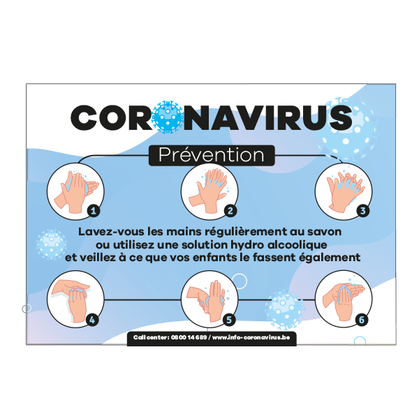 Autocollants de prévention Coronavirus N°3