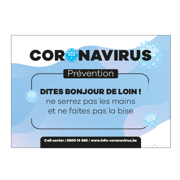 Autocollants de prévention Coronavirus N°6