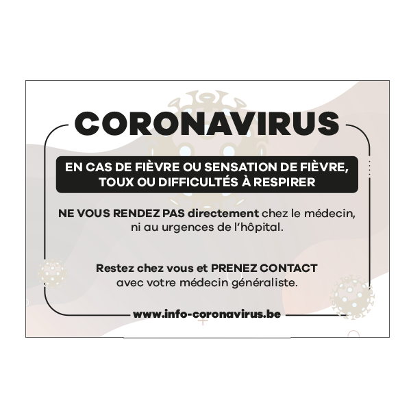 Autocollants de prévention Coronavirus N°7