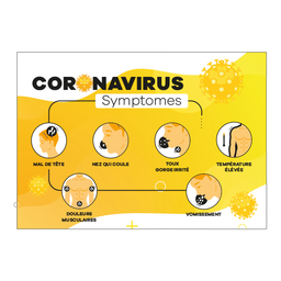 Autocollants de prévention Coronavirus N°1