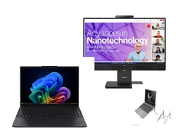 [PACK-L16R5-BUR] Pack Bureau ThinkPad L16 Ryzen AI 5 + écran 27" dock USB-C + support