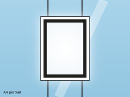 [PA-LED-A4] Porte-affiche lumineux LED A4 – vitrine