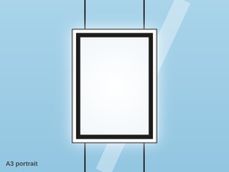 [PA-LED-A3] Porte-affiche lumineux LED A3 – vitrine